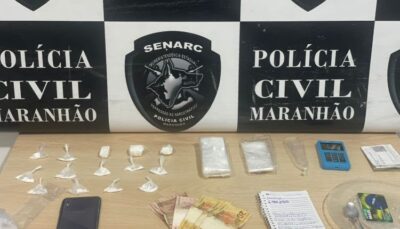 Homem é preso e drogas são apreendidas durante ação da Polícia Civil em Timon