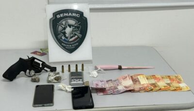Suspeito é preso por tráfico de drogas e posse ilegal de arma em São Luís