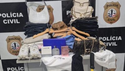 Preso suspeito de furtar R$ 500 mil em roupas de luxo, em São Luís