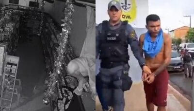 Homem é preso após invadir supermercado, furtar mercadorias e revendê-las em Imperatriz