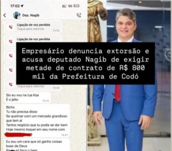 Empresário denuncia suposta extorsão e cita deputado Francisco Nagib em contrato da Prefeitura de Codó