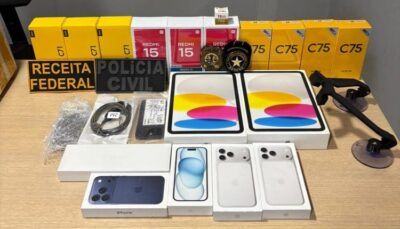 Operação apreende eletrônicos e produtos importados sem regularização em Imperatriz