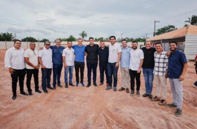 Orleans Brandão vistoria obras de construção do novo Terminal Rodoviário de Rosário e destaca outras obras do Governo do Estado no município