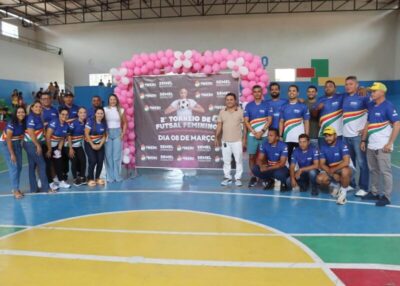 Dia da Mulher é celebrado com sucesso em torneio de futsal feminino promovido pela Prefeitura de Pinheiro