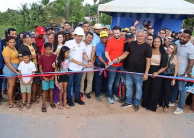 Histórico – Gestão André da RalpNet inaugura duas pontes de concreto em um único dia em Pinheiro