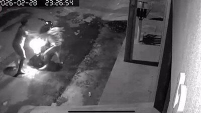 Homem é preso por agredir mulher com filho no colo