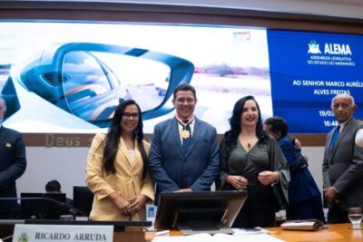 Presidente da Caema recebe maior honraria do legislativo maranhense