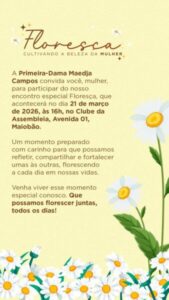 Maedja Campos realiza 2ª edição do Floresça neste sábado em Paço…