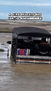 Solidariedade e “jeitinho” maranhense: resgate de Hilux nos lençóis viraliza pela criatividade