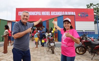 Em um só dia, prefeito Carrinho inaugura três novas escolas na cidade de Viana