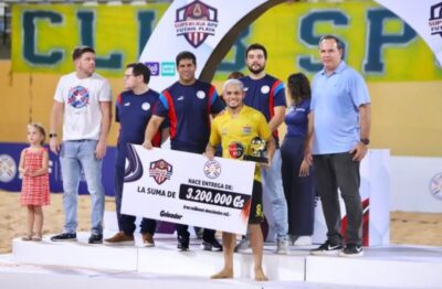 Barreirinhense Sikinha é vice-campeão paraguaio, artilheiro e ainda disputará a Libertadores de Beach Soccer pelo Esportivo Luqueño