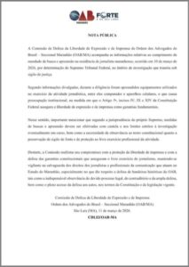 OAB-MA detona ação de Alexandre de Moraes contra blogueiro Luís Pablo, que denunciou SW4 a Flávio Dino