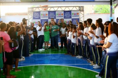 Prefeito Fred Campos entrega a 11ª quadra poliesportiva coberta em menos de 1 ano de gestão em Paço do Lumiar