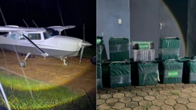 Avião com meia tonelada de cocaína foi apreendido no Maranhão