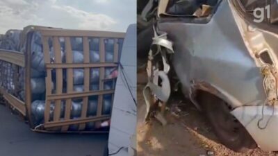 Acidente na BR-222 entre caminhão de gás e carro deixa um morto no Maranhão