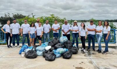 Aeroporto de Imperatriz promove limpeza na Beira-Rio em ação pelo Dia Mundial da Água