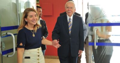 Iracema Vale recebe José Sarney em visita de cortesia à Assembleia Legislativa