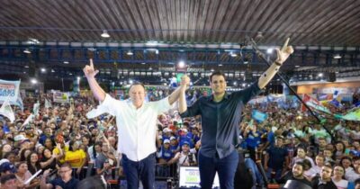 Com 40 mil pessoas e 182 prefeitos, Orleans Brandão lança pré-candidatura ao governo do Maranhão