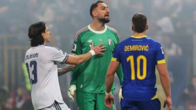 Itália cai para Bósnia e fica fora da Copa do Mundo pela 3ª edição seguida
