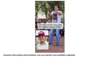 COMO ASSIM? Camarão critica herança familiar na política, mas seu sobrinho é pré-candidato a deputado estadual