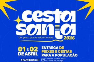 Prefeito de Bacuri anuncia entrega de cestas básicas e peixes nos dias 1º e 2 de abril