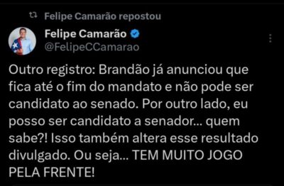 Camarão admite candidatura ao Senado: ‘Tem muito jogo pela frente’