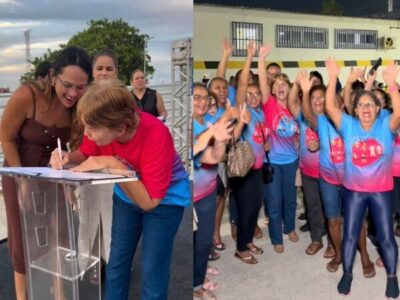 Carmem Aroso celebra início da obra do Centro de Referência do Idoso no Maiobão