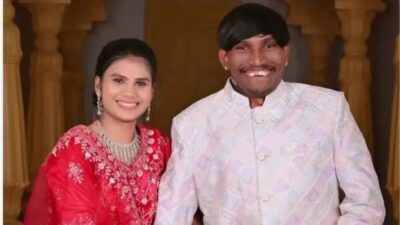 Homem mais bonito da Índia se casa com a prima em cerimônia tradicional