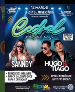 Celebração dos 96 Anos de Emancipação Política de Cedral do Maranhão; confira a Programação