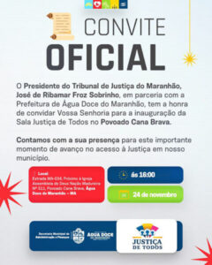 Sala Justiça de Todos será inaugurada no Povoado Cana Brava