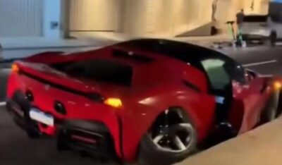 Ferrari avaliada em R$ 5 milhões com ordem judicial de apreensão do Maranhão é abandonada após acidente