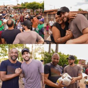 Parceria que dá certo em Bacabal: prefeito Roberto Costa e deputado Davi Brandão levam solidariedade e carinho a milhares de famílias