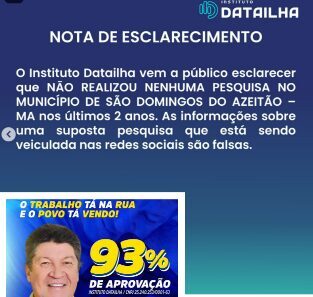 ALERTA DE GOLPE: prefeito de São Domingos do Azeitão cai em armadilha de pesquisa fake