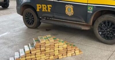 PRF apreende mais de 100 kg de maconha em porta-malas de veículo na BR-010