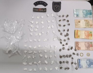 Traficante é preso ao tentar descartar drogas em lixeira na cidade de Timon