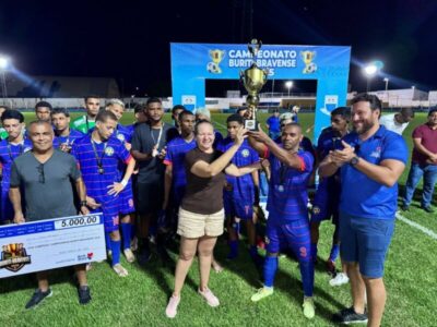 Luciana entrega R$20mil em prêmios na Final do Campeonato Buriti-Bravense de Futebol