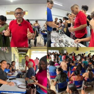 Em parceria com o secretário Tiago Fernandes, vereador Ednilson do Kantão leva ação ‘Cuidar dos Olhos’ para o Jardim Tropical, em Ribamar