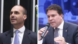 Câmara declara perda de mandato de Eduardo Bolsonaro e Delegado Ramagem por faltas