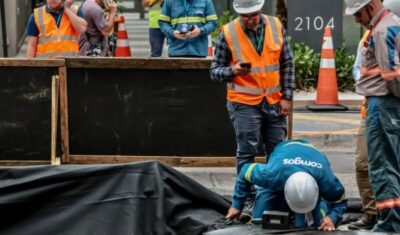 Enel constata gás no buraco aberto por explosão na rua da Consolação