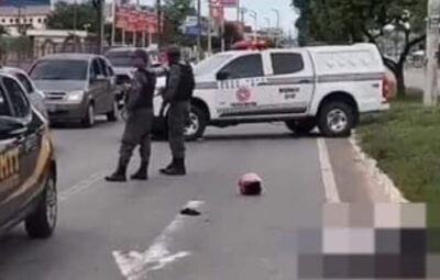 Condutora de moto morre em acidente na Avenida Guajajaras, em São Luís