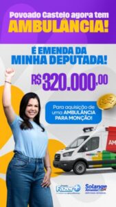 Solange Almeida destina ambulância para a cidade de Monção