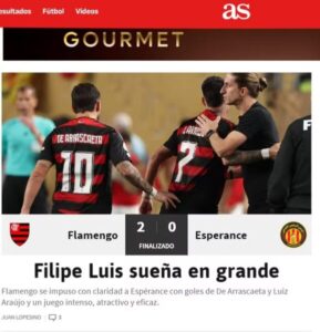 Flamengo estreia com vitória na Copa do Mundo e recebe elogios da imprensa internacional