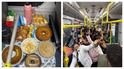 Grupo transforma rotina da linha 5652 com cafés e celebrações no ônibus