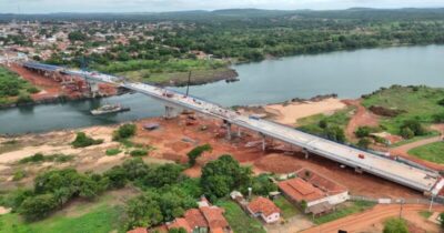 Com 95% dos serviços concluídos, DNIT inicia pavimentação da ponte entre MA e TO