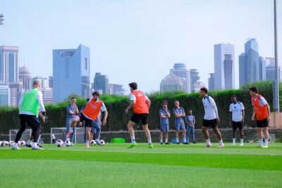 PSG realiza primeiro treino no Catar antes da final da Copa Intercontinental contra o Flamengo