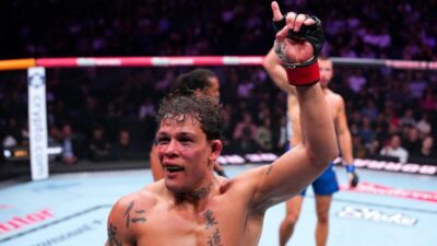 Maranhense Caio Borralho vence holandês por decisão unânime no UFC 326, em Las Vegas