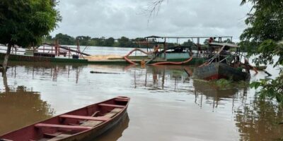 Dragas são apreendidas por extração ilegal de areia no Rio Tocantins em Imperatriz