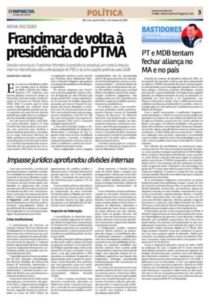 PT e MDB tentam fechar aliança no MA e no país