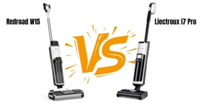 Redroad W15 vs. Liectroux i7 Pro: diferenças reais entre dois aspiradores de pó seco e úmido sem fio em residências de grande porte