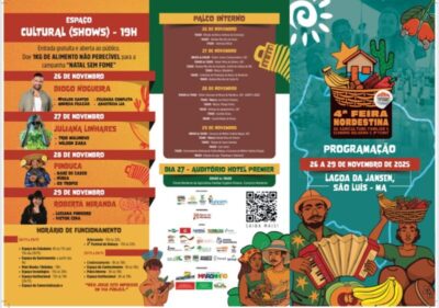 Começa hoje a 4ª Feira Nordestina e a 3ª Feira da Agricultura Familiar do Maranhão